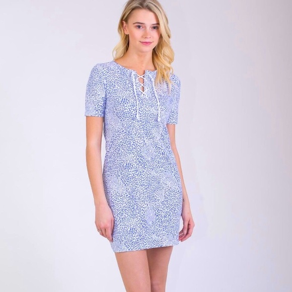 HiHo Dresses & Skirts - NWT HiHO Sandy Cay Dress Paradise Print Baja Blue